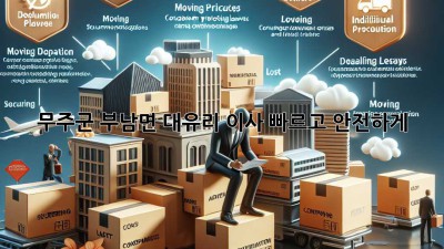 무주군 부남면 대유리 이사, 빠르고 안전하게!