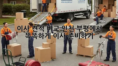이사 견적 비교: 인천 부평에서 똑똑하게 이사 준비하기